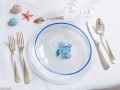 Assiette verre poisson