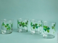 Set de 4 verres trèfles